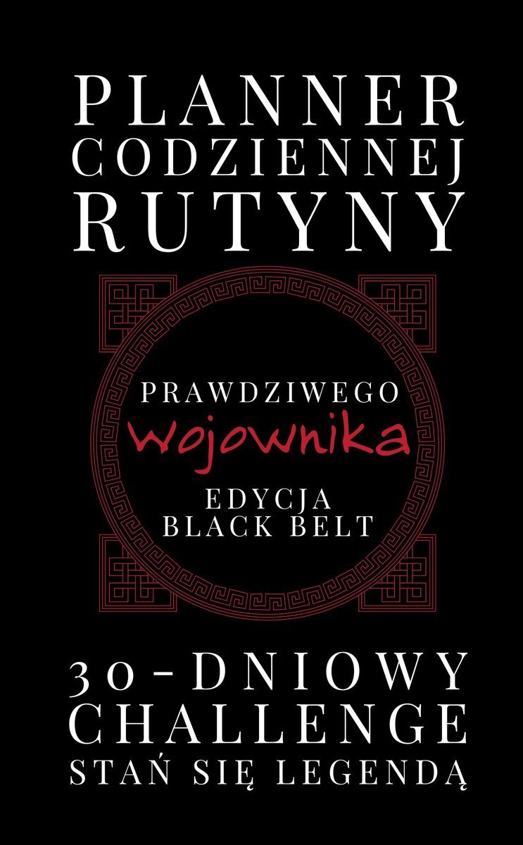 Planner codziennej rutyny prawdziwego wojownika — okładka